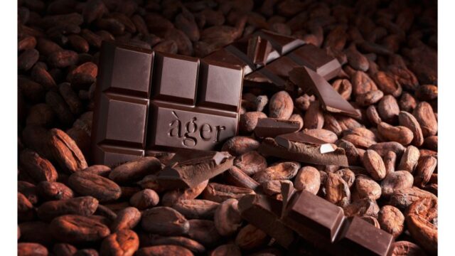 Rajola de xocolata de la Pastisseria Àger de Moià.