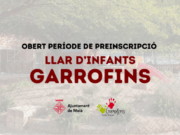 Obert el període de preinscripció a la Llar d’Infants Garrofins per al curs 2026-2027